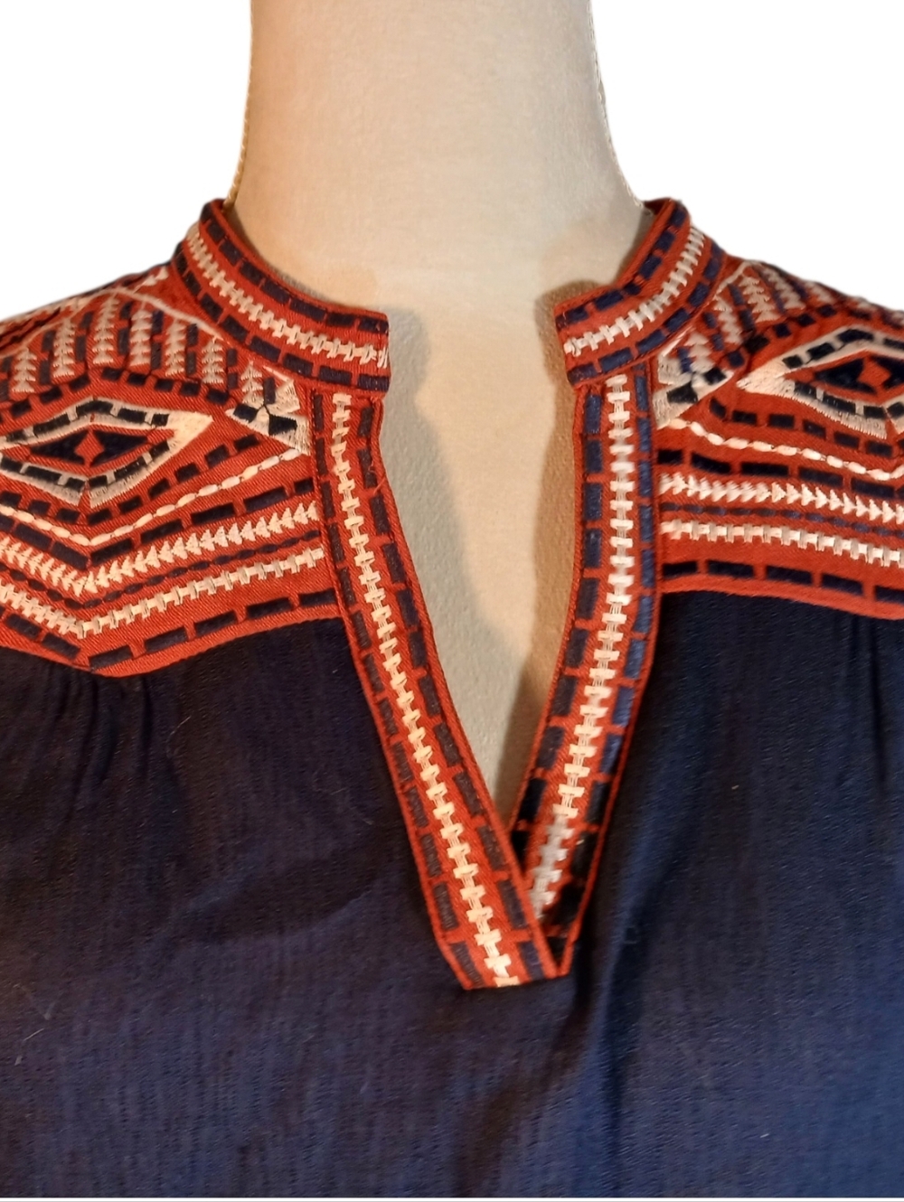 THML Embroidered Tunic Long Sleeves Size Small - Picture 7 of 9